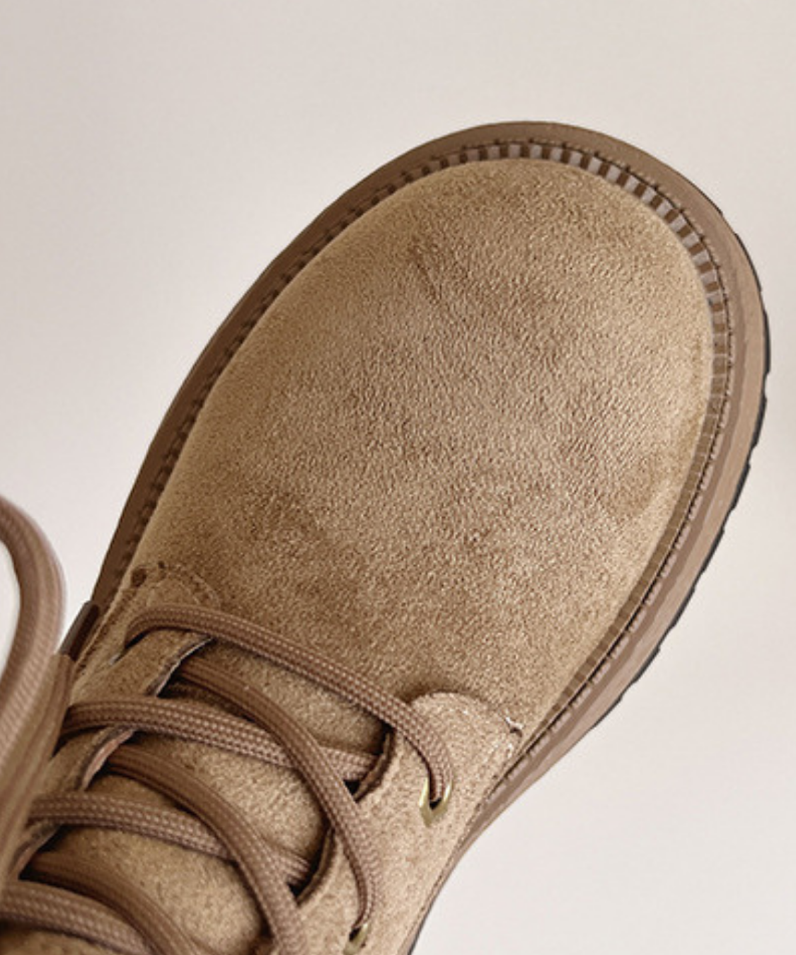 スエード調レースアップワークブーツ