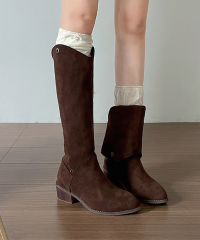2wayスエード調ロングブーツ