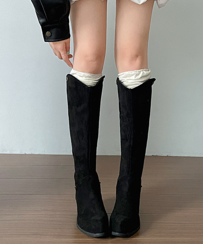 2wayスエード調ロングブーツ