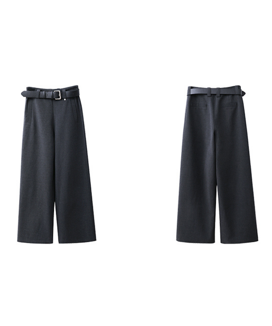 ベルト付きフルレングススラックス