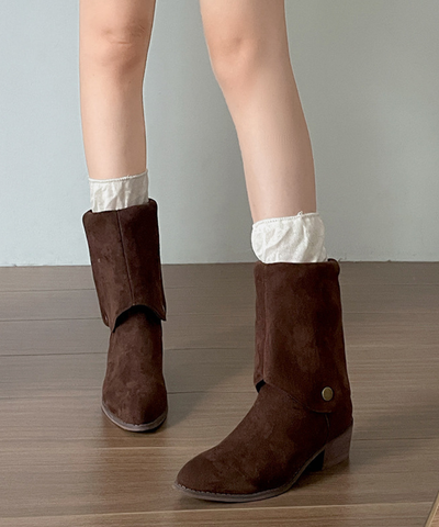 2wayスエード調ロングブーツ