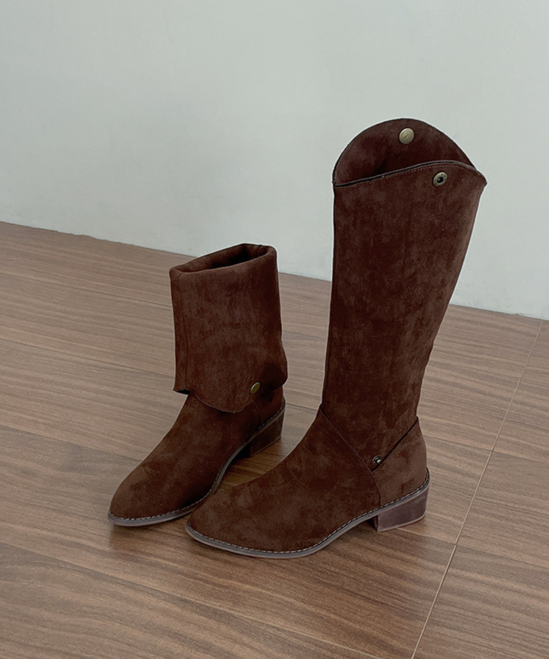 2wayスエード調ロングブーツ