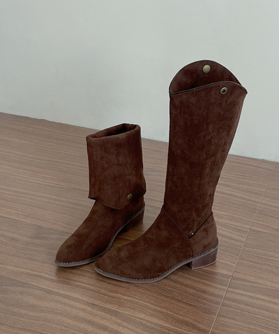 2wayスエード調ロングブーツ