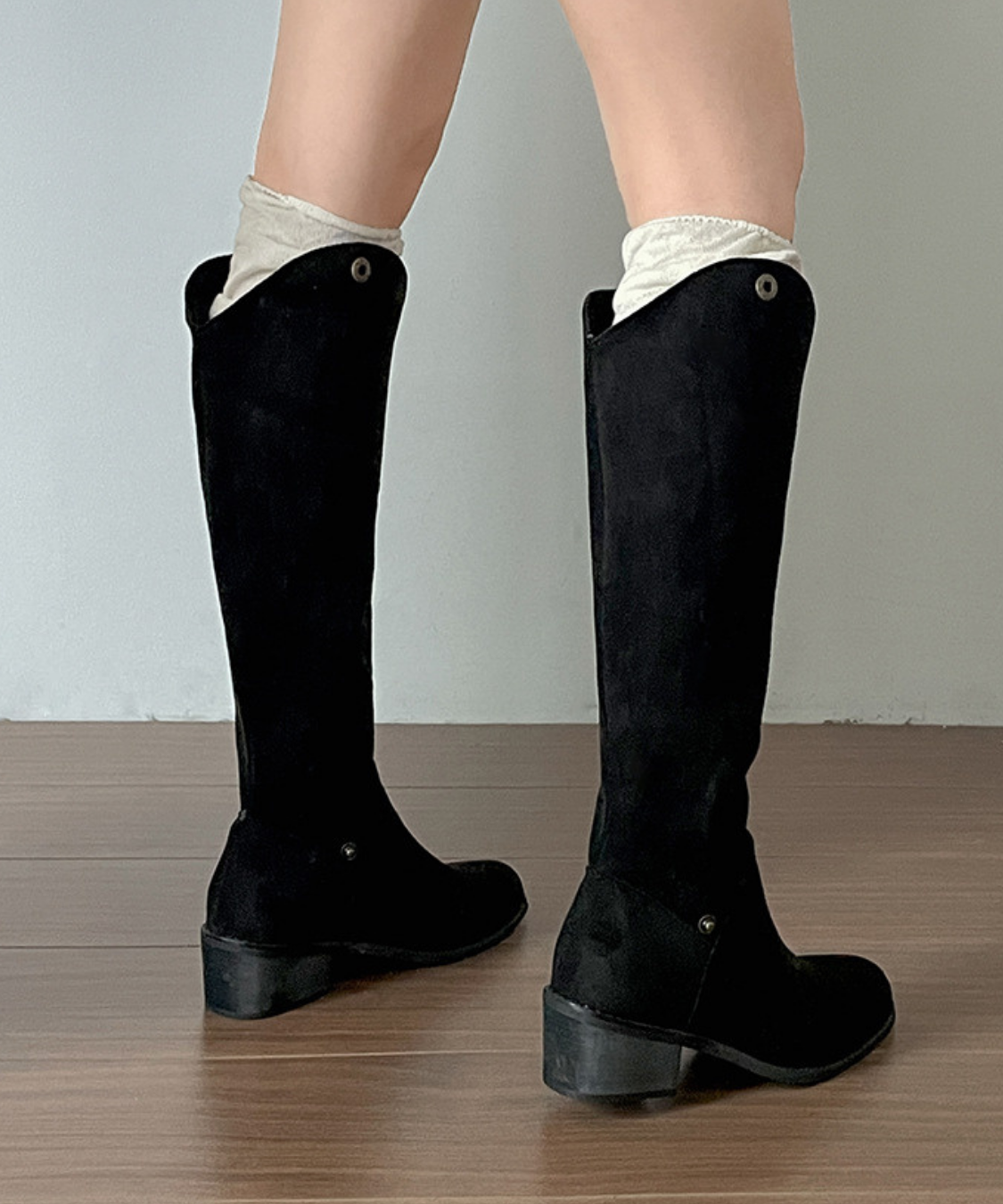 2wayスエード調ロングブーツ