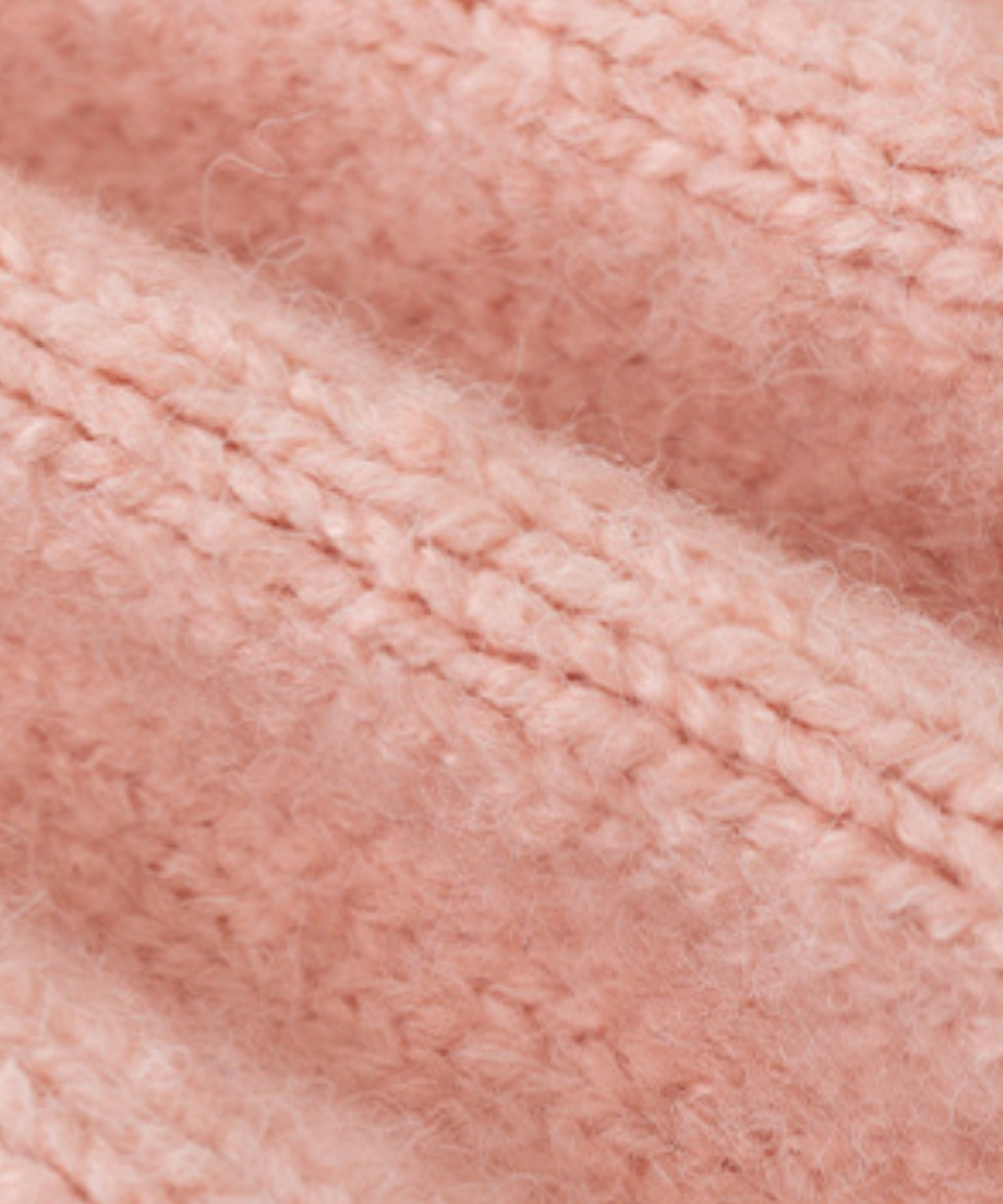 透かし編みシャギーニットプルオーバー