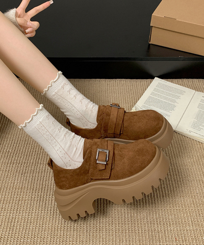 スエード調トラックソールシューズ