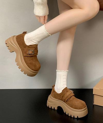 スエード調トラックソールシューズ