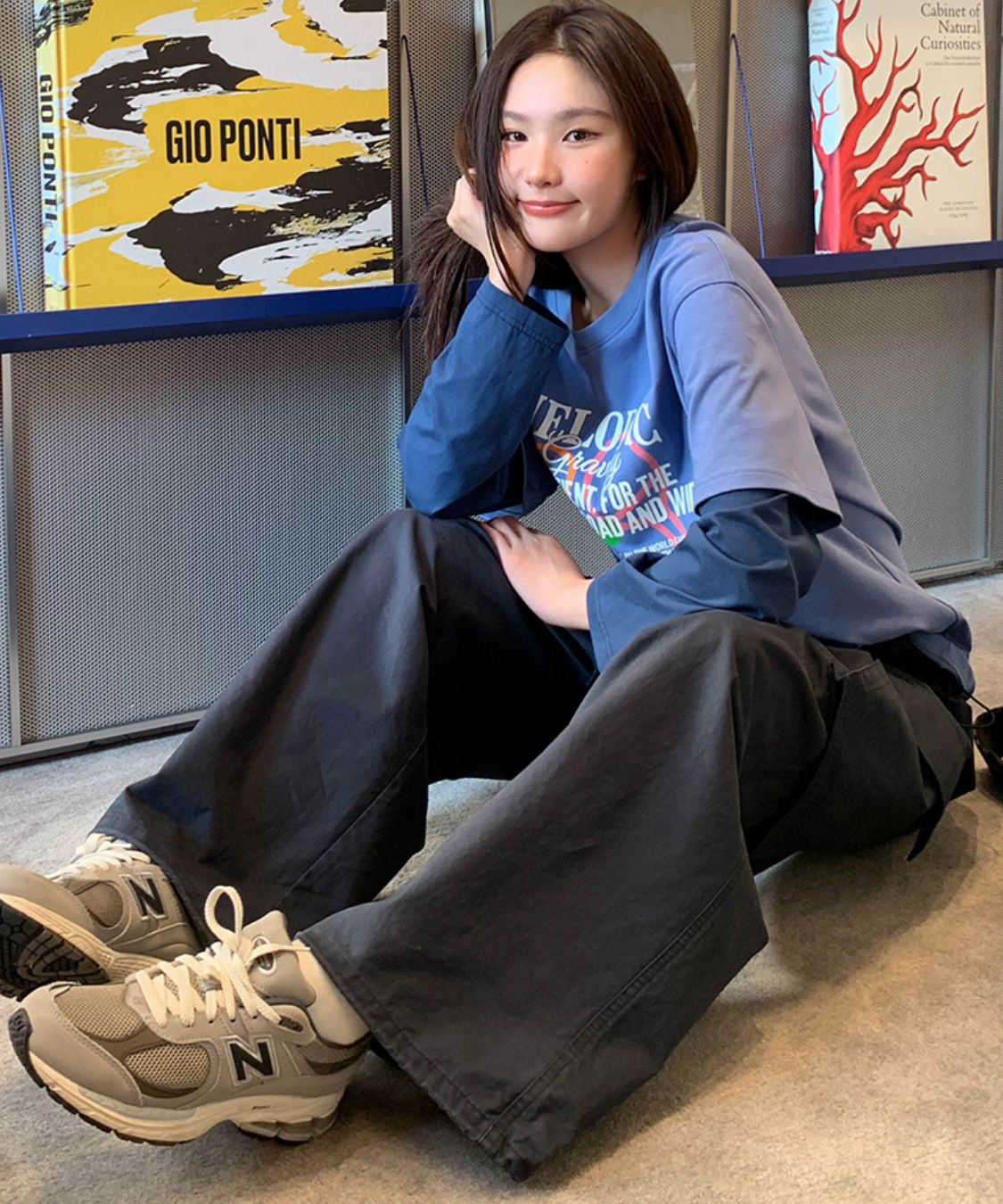 ドローコード付きワイドカーゴパンツ