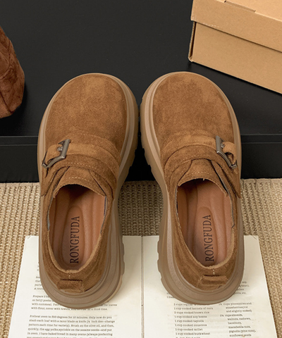 スエード調トラックソールシューズ