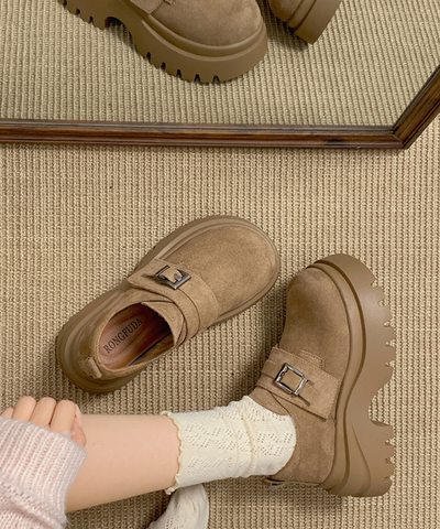 スエード調トラックソールシューズ