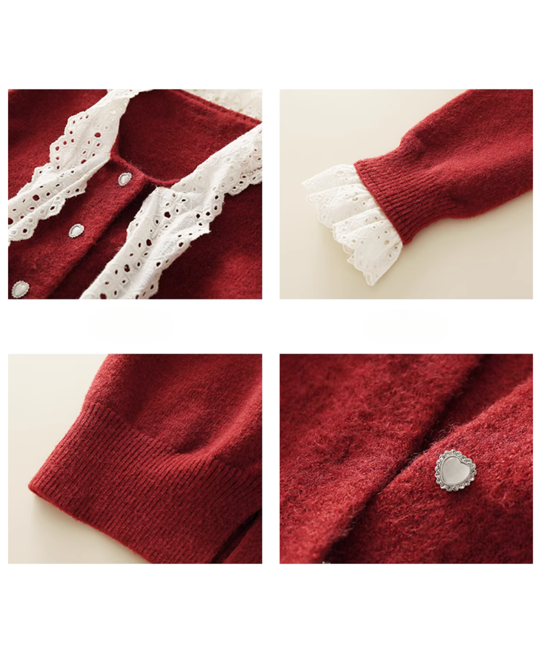 レースボウタイニットカーディガン – jemiremi（ジェミレミ）