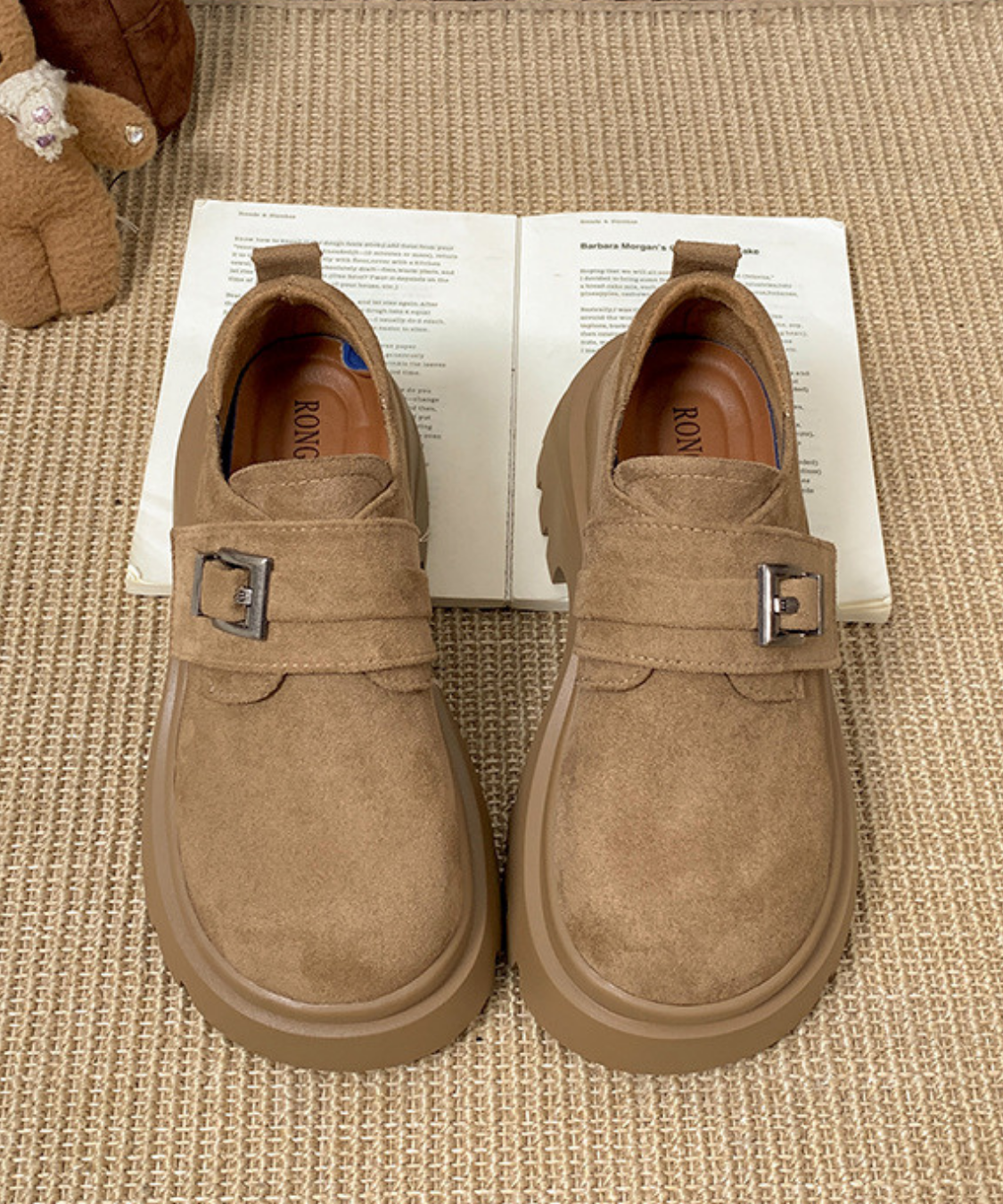 スエード調トラックソールシューズ