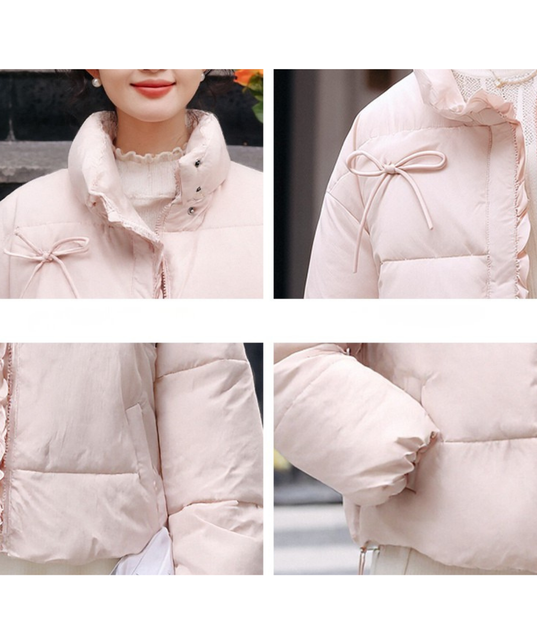 美品⭐️チェスティ ラムレザー フリル ノーカラー ジャケット ピンク S 美品⭐️チェスティ ラムレザー フリル ノーカラー ジャケット ピンク