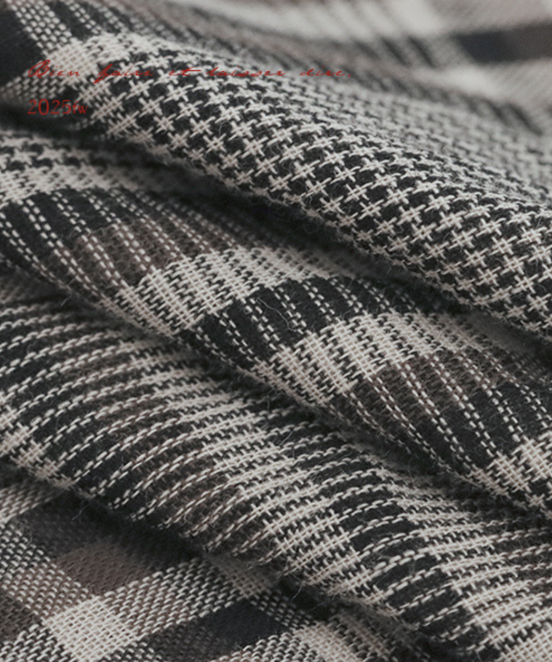 チェック柄Wフリルロングスカート