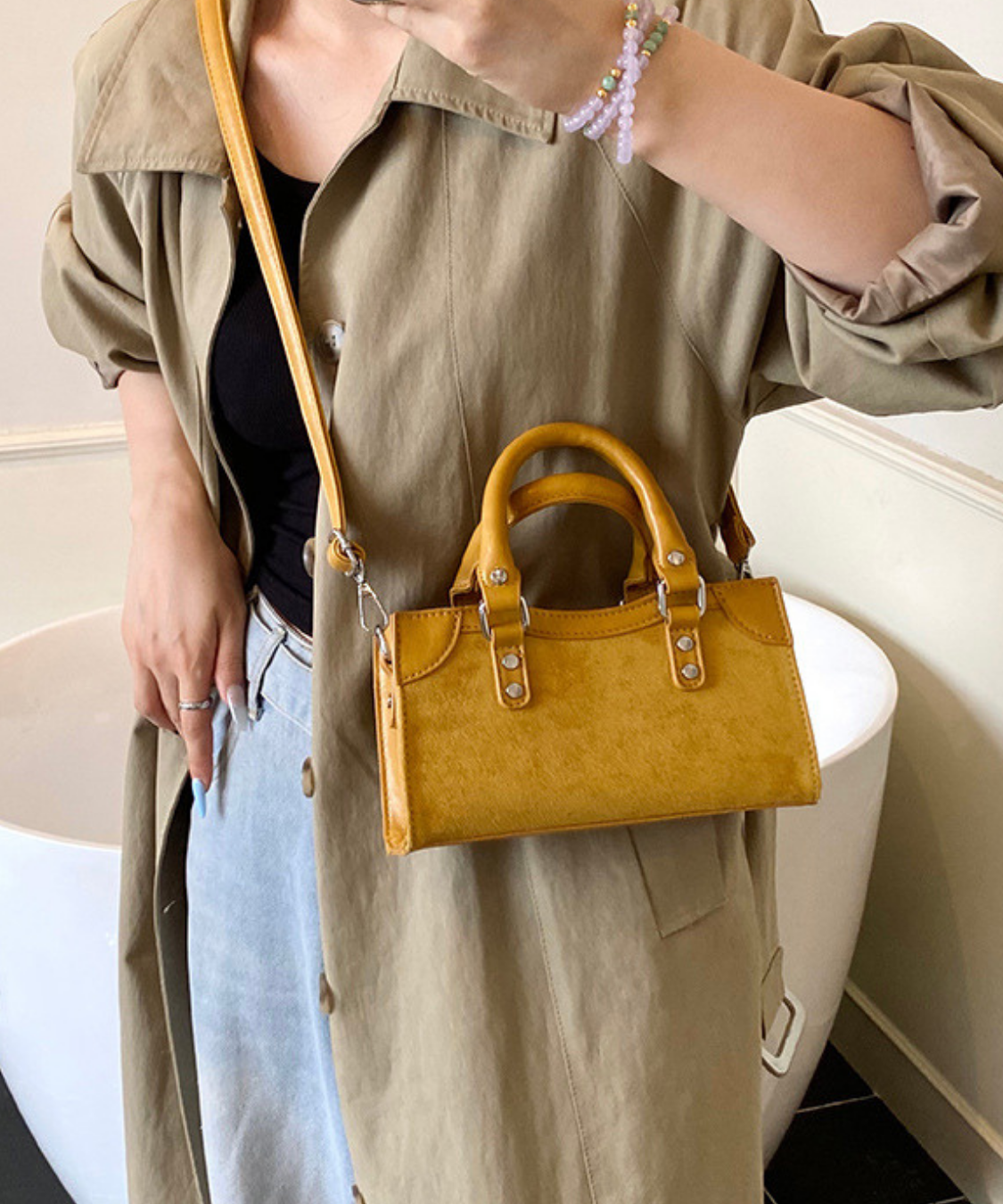 スクエアコンパクト2WAYバッグ