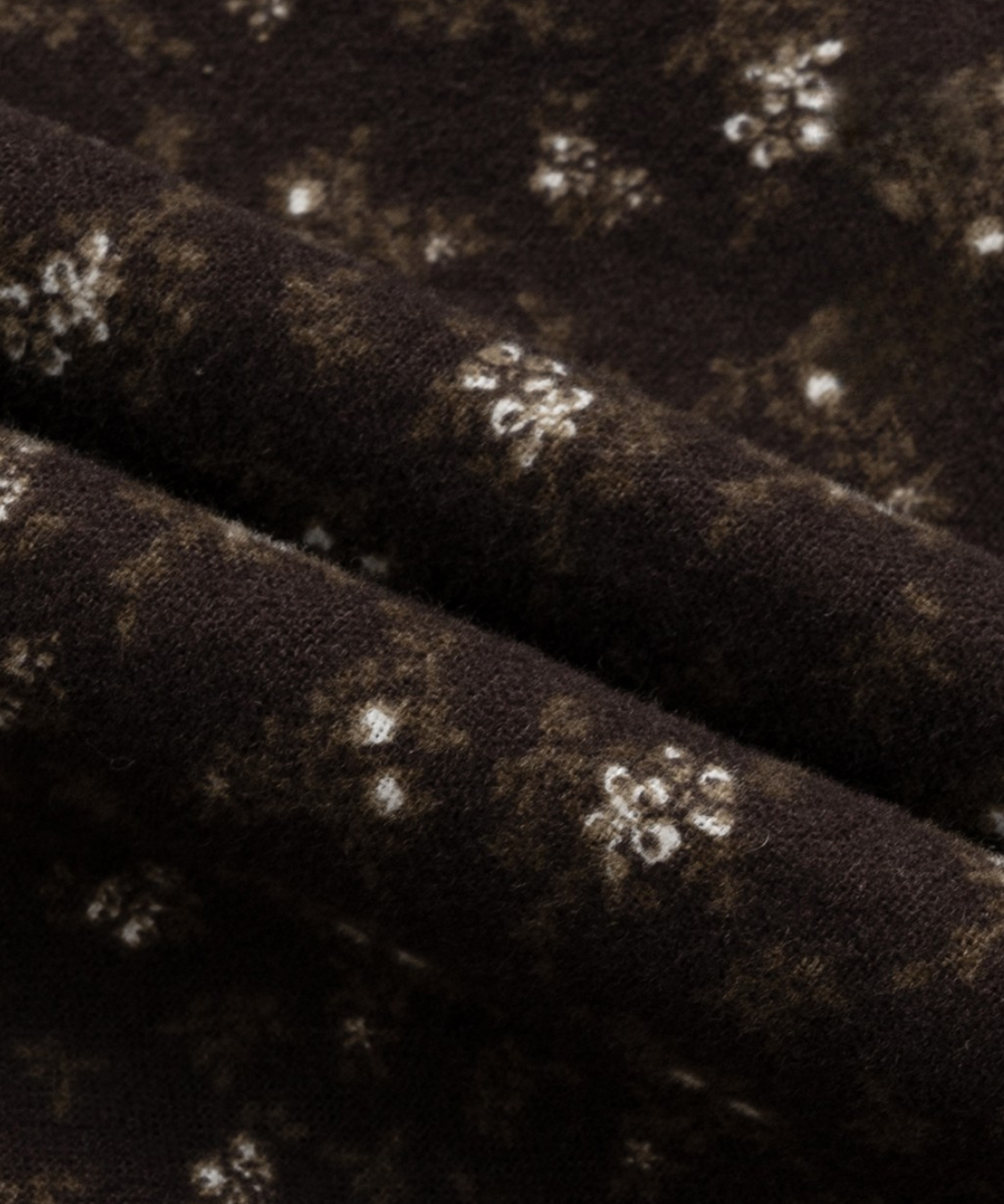 リボン付きラウンドネック民族調ワンピース