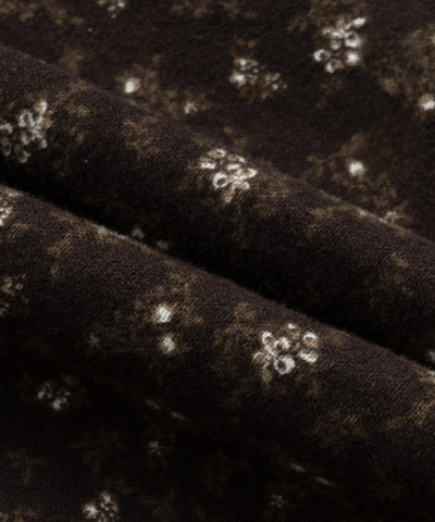 リボン付きラウンドネック民族調ワンピース