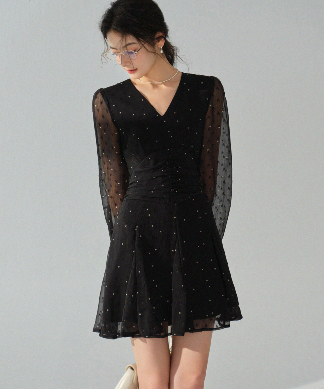 アンミール　シアードットシャーリングワンピース Re Arrival 大人気アイテム再入荷いたしました♡ ㅤㅤㅤㅤㅤㅤㅤ