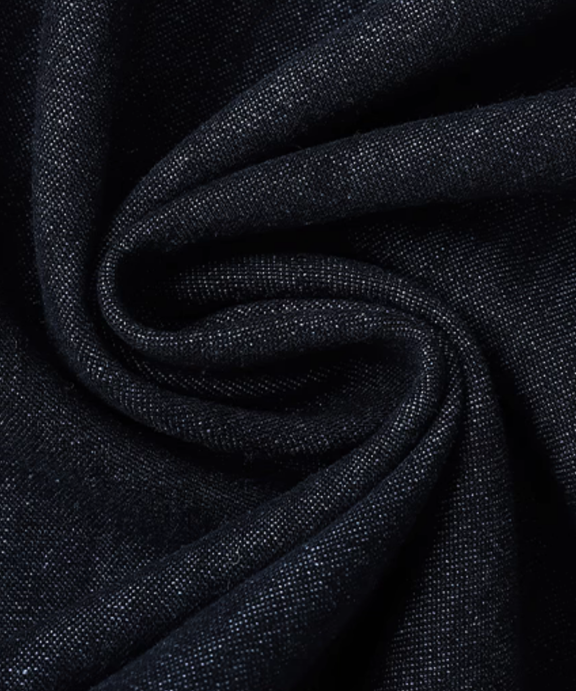 パフスリーブウエスト切り替えデニムワンピース