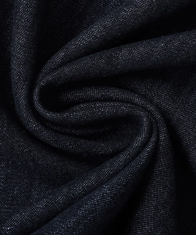 パフスリーブウエスト切り替えデニムワンピース