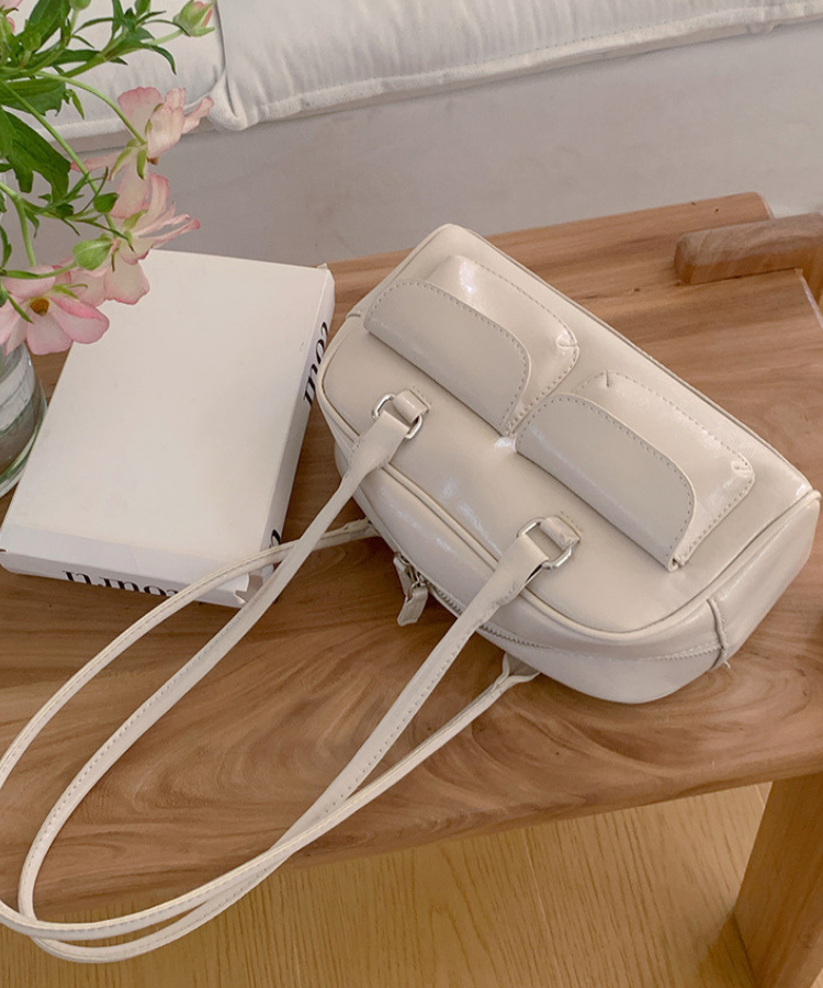 ダブルポケットロングショルダーミニボストンバッグ – jemiremi