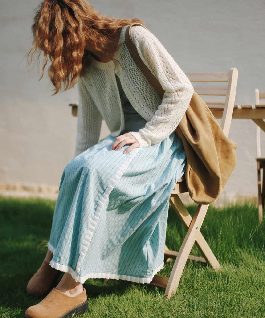 前切替入り裾フリルギャザースカート（セットアップ可）