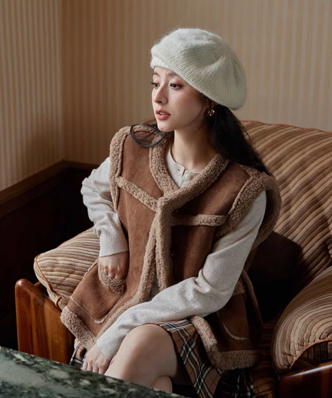 ムートンベストジャケット – jemiremi（ジェミレミ）