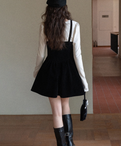 ベロアリボンキャミワンピース