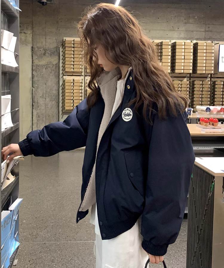 スタンドカラー裏ボアジャケット – jemiremi（ジェミレミ）