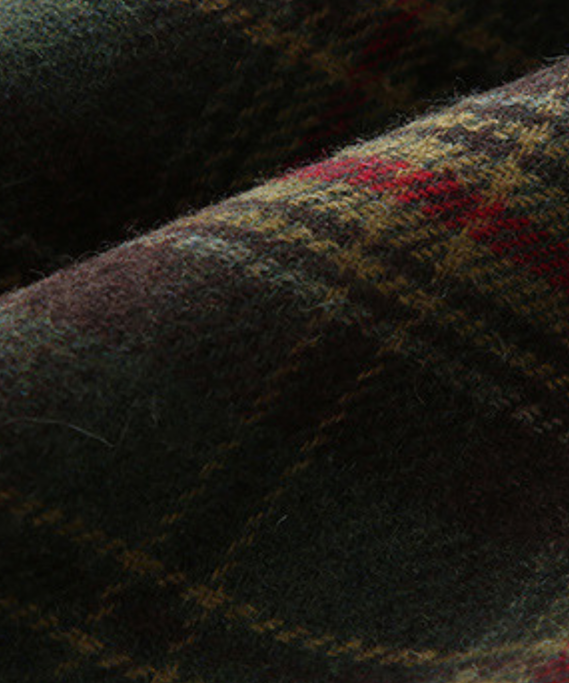 スクエアネック肩フリルチェック柄ワンピース