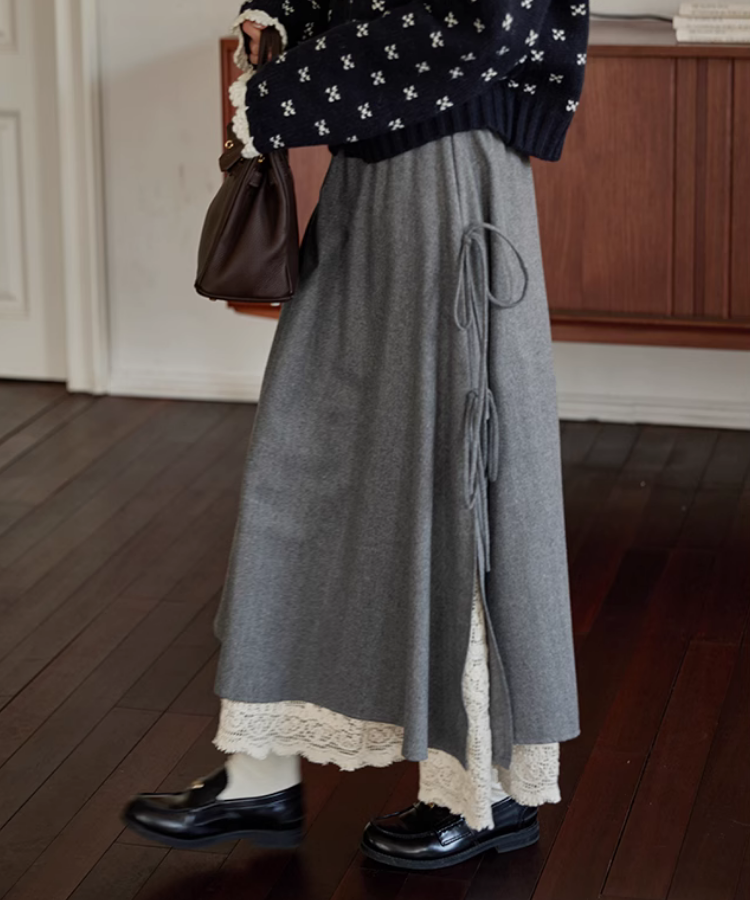 マキシ丈(くるぶし丈)スカート