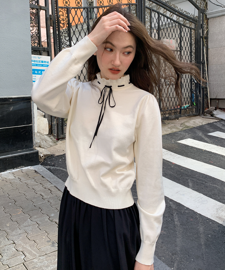 【極美品】 芽風 mefu 長袖ニット　セーター　ハイネック　38 ラメ混ハイネックニット/MM548325 – MISCH MASCH|31 Sons de mode