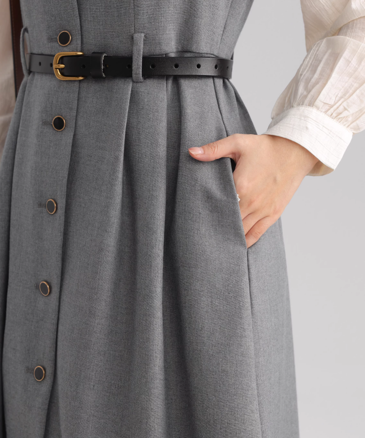 ベルト付きVネックベストフレアワンピース – jemiremi(ジェミレミ) ベルト付きVネックベストフレアワンピース – jemiremi(ジェミレミ)