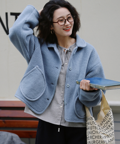 ビッグポケットボアショートジャケット