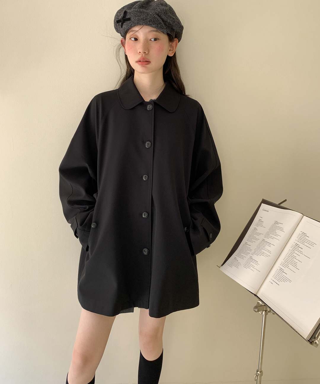 リミフゥ✨ポンチョ 変形 ウール Pコート S 羽織り オーバーサイズ