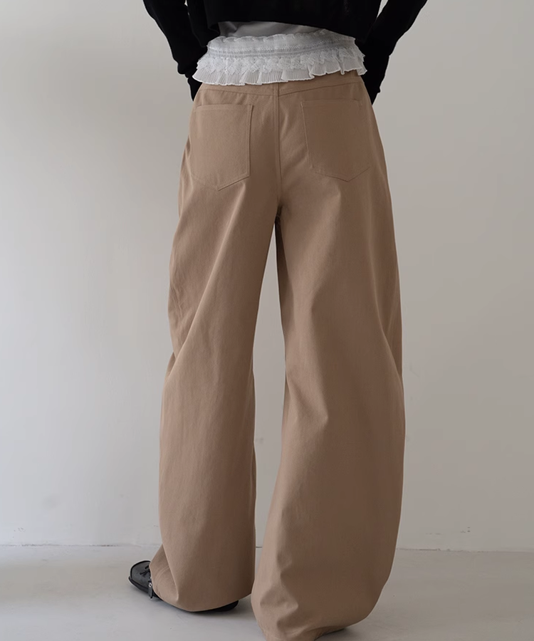 ロープベルト付きセンターシームバルーンパンツ