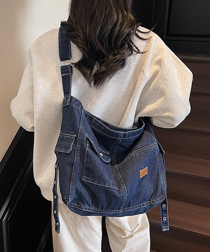 サイドベルト付きワンショルダーデニムバッグ – jemiremi（ジェミレミ）
