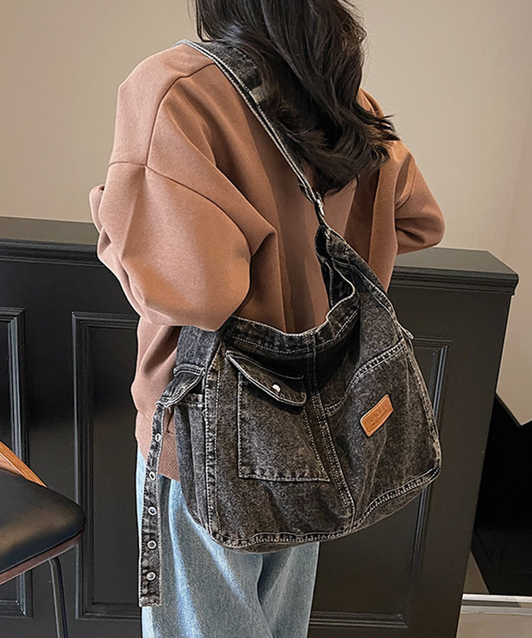 サイドベルト付きワンショルダーデニムバッグ – jemiremi（ジェミレミ）