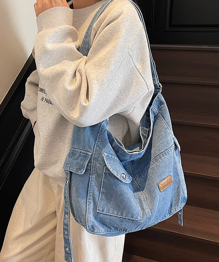 サイドベルト付きワンショルダーデニムバッグ – jemiremi（ジェミレミ）