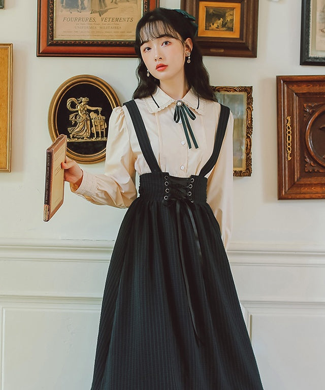 前売り アイドル ロリータJSKドレス赤い格子縞のパターンノースリーブフリル弓レースアップロリータジャンパースカート - Milanoo.jp