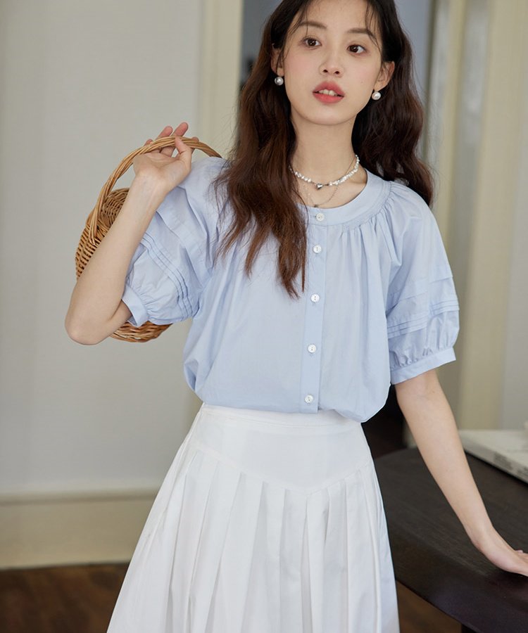 【春編】「ブラウス×シフォンスカート」でトレンド感を意識【10代~20代】