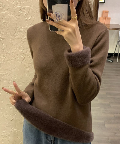 裏起毛ハイネックベーシックプルオーバー33
