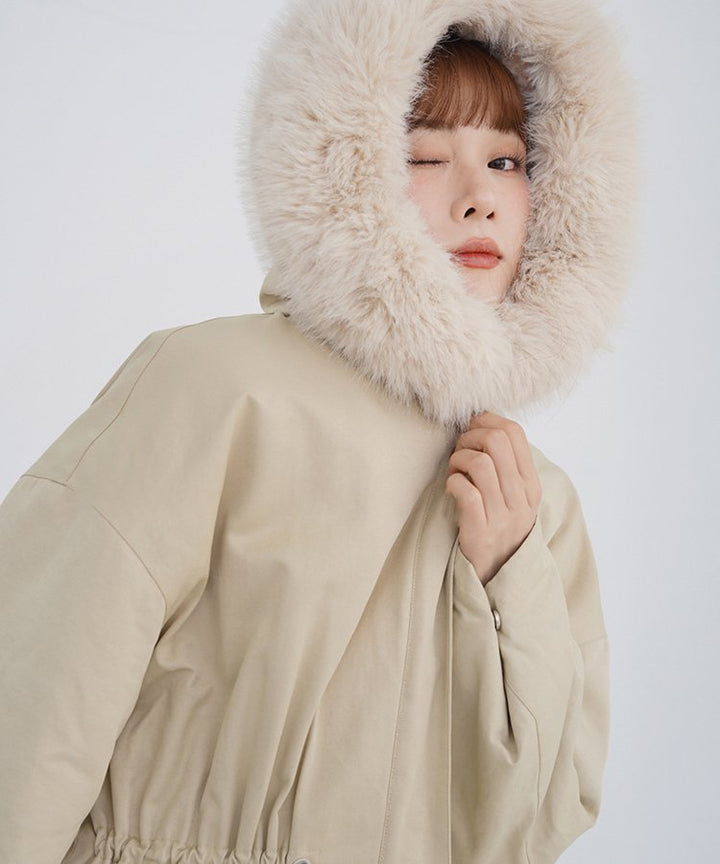 ウエストドロストインナーボアファーフードコート – jemiremi