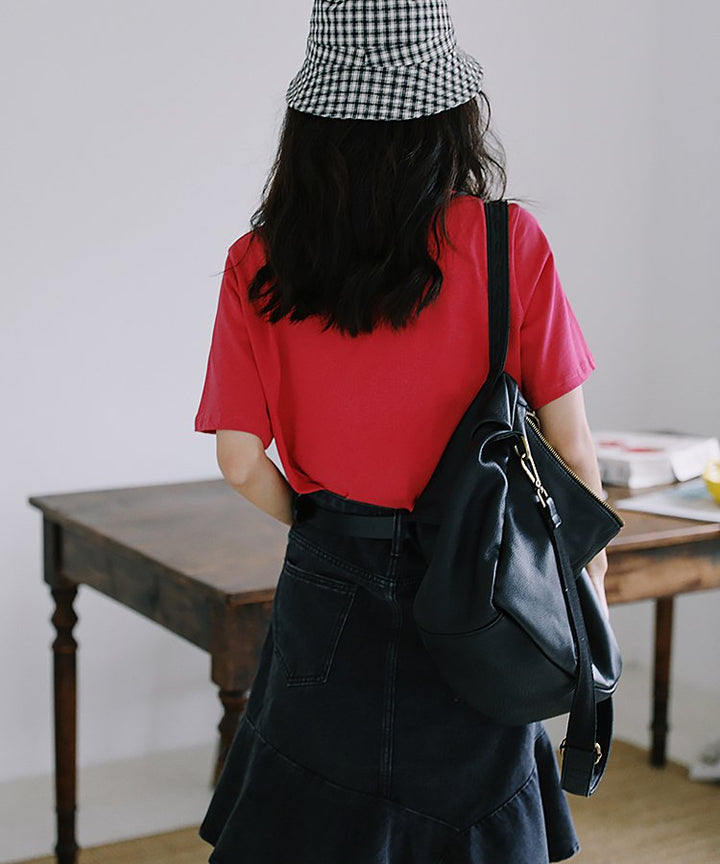 アシンメトリーショートマーメイドデニムスカート – jemiremi