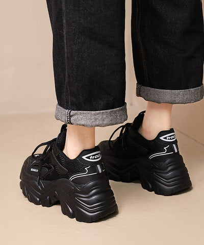 厚底ダッドメッシュデザインスニーカー5
