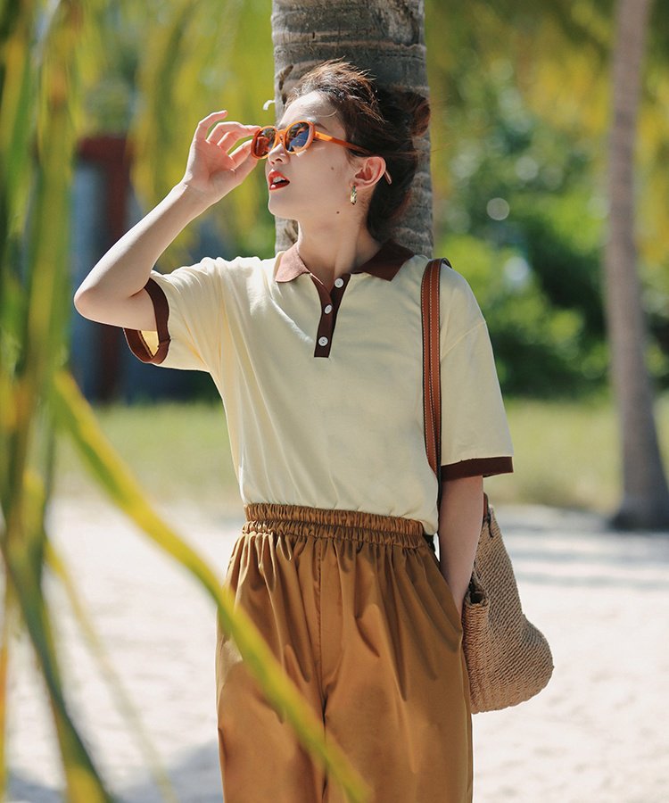 SERAPIS ポロシャツ S クリーム色 SERAPIS ポロシャツ S クリーム色