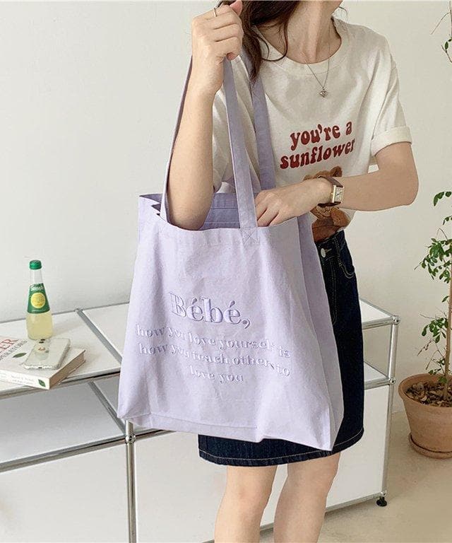 【予約発売前】エンブロイダリースクエアトートバック - jemiremi