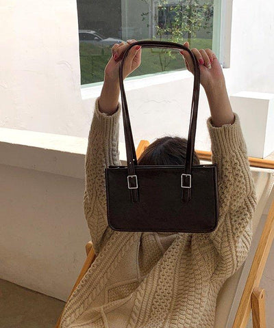 スクエアロングショルダートートバッグ - jemiremi