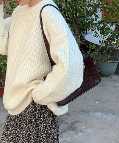 スクエアロングショルダートートバッグ - jemiremi