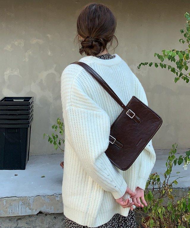 スクエアロングショルダートートバッグ - jemiremi